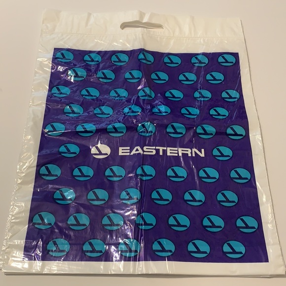 Vintage 70’s Eastern Airlines Plastic Shopping Bag - Picture 3 of 8
